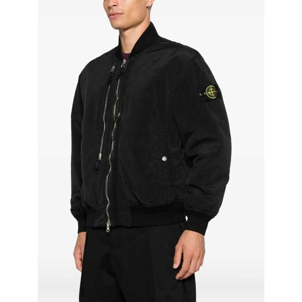 Stone Island Black Jackets Men - Picture 4 of 5